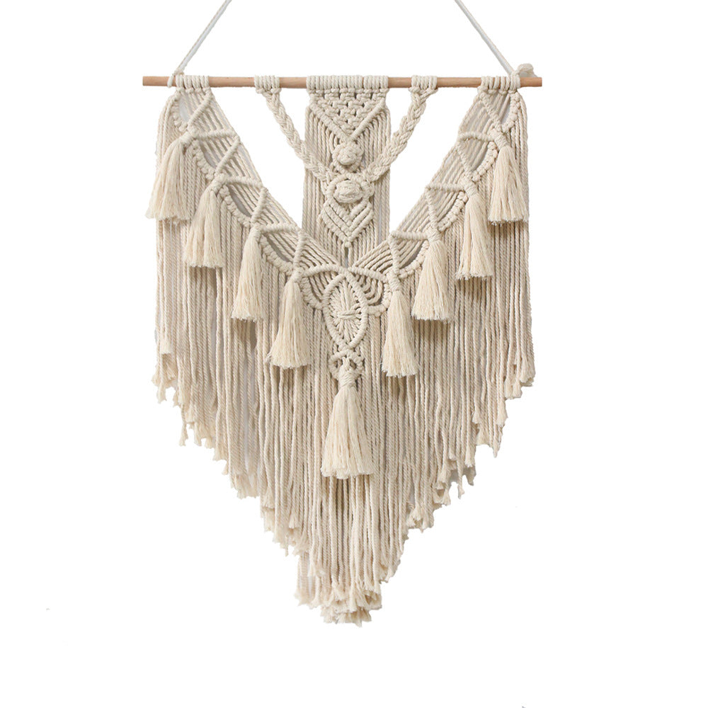Boho Macrame Wall Hanging – Handmade Woven Room Decor