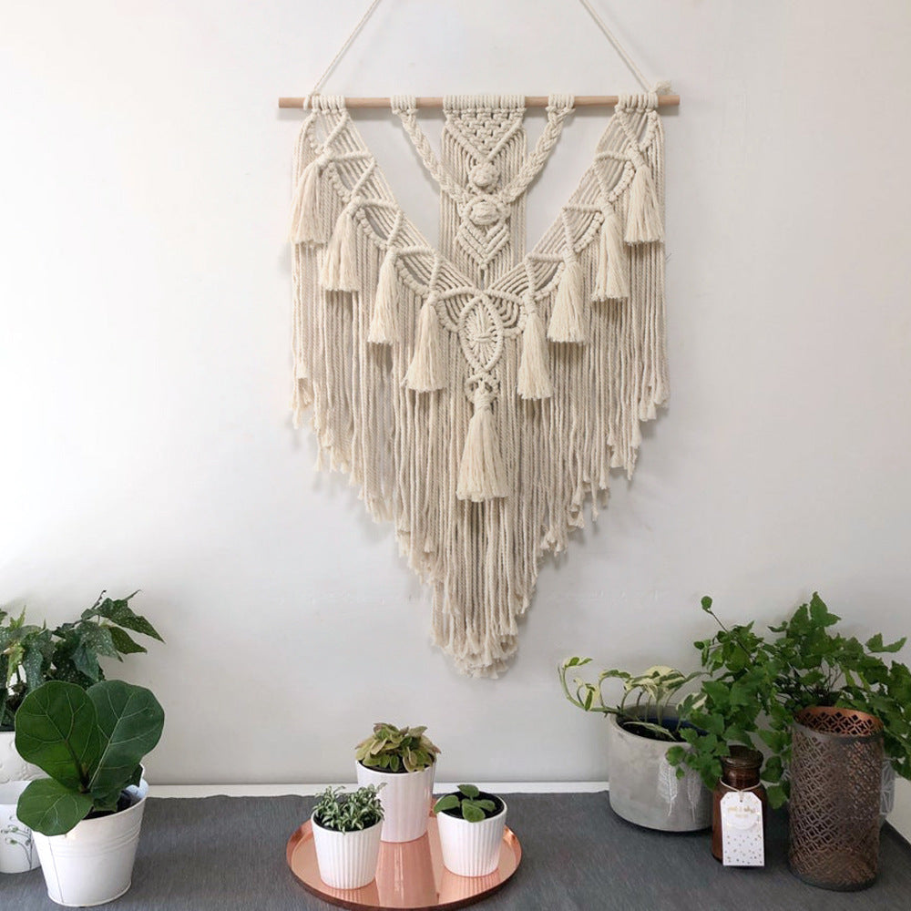 Boho Macrame Wall Hanging – Handmade Woven Room Decor
