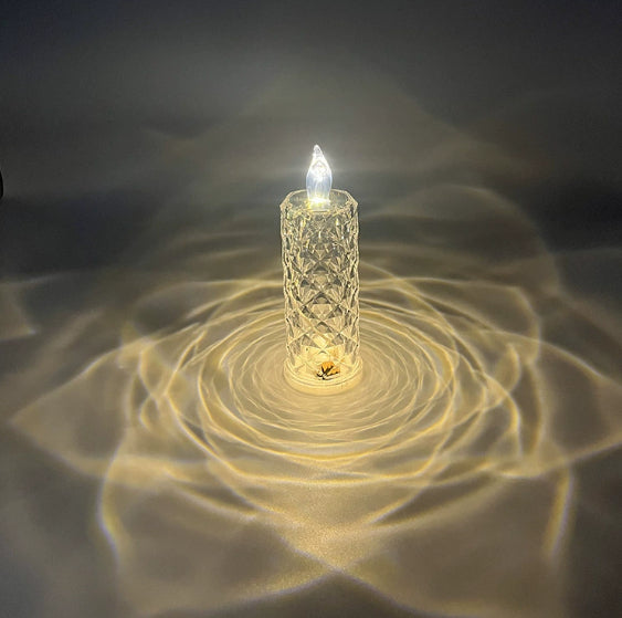 Rose Shadow LED Flameless Candle Light