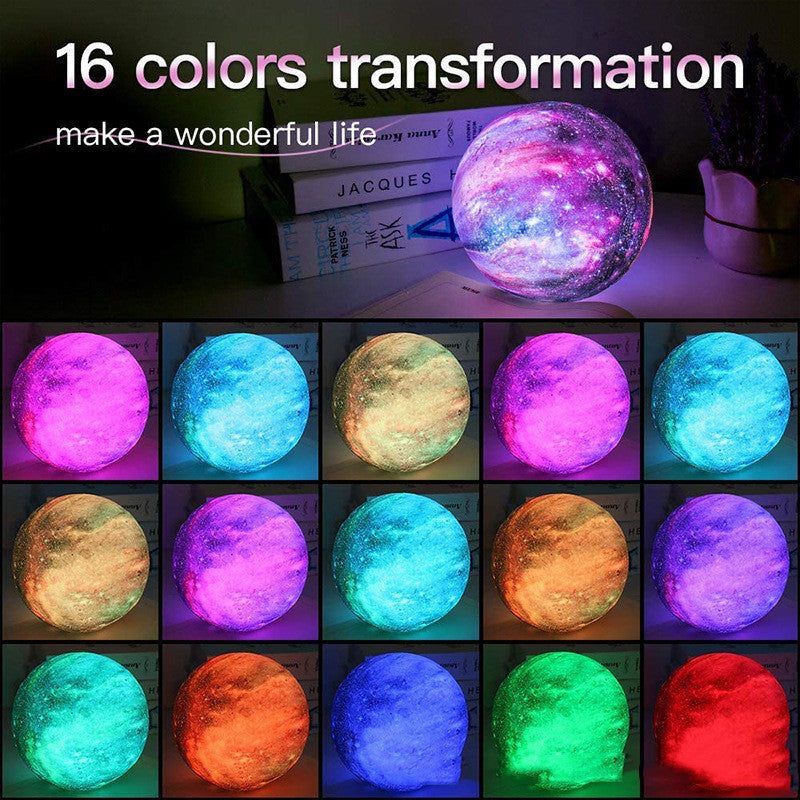 3D Moon Lamp – Magical LED Night Light for Cozy Rooms