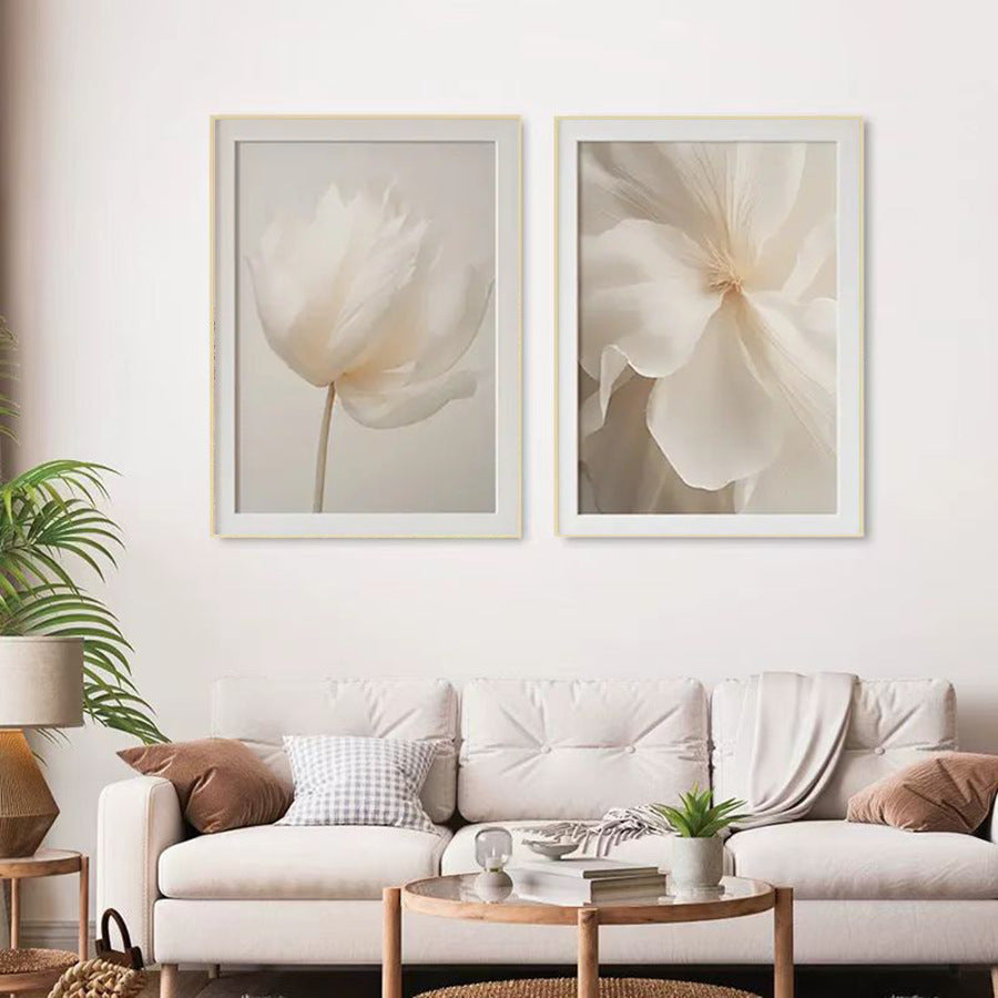 Elegant White Floral Vase Canvas Wall Art 🌸