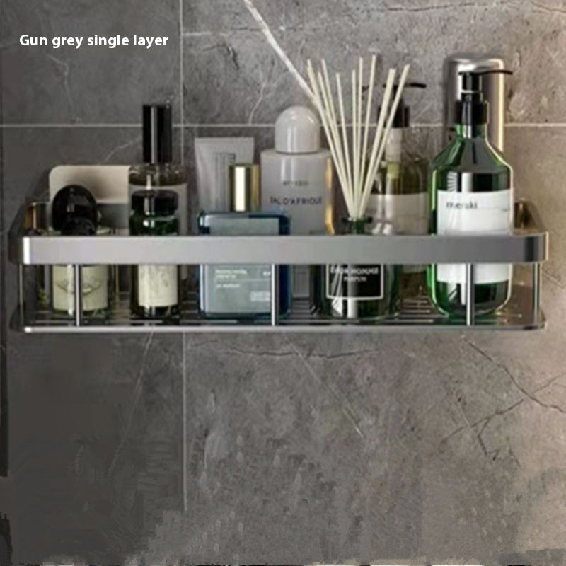 Space-Saving Bathroom Skincare Organizer Shelf