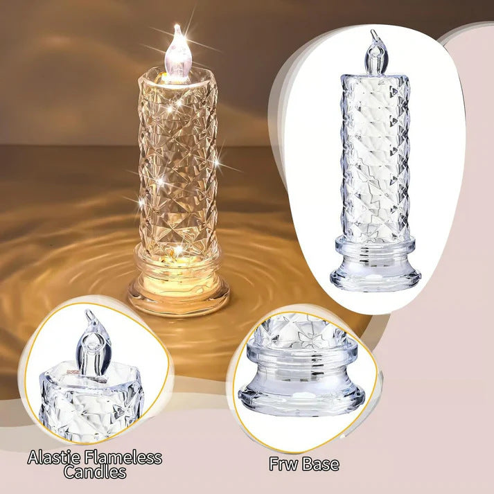Rose Shadow LED Flameless Candle Light