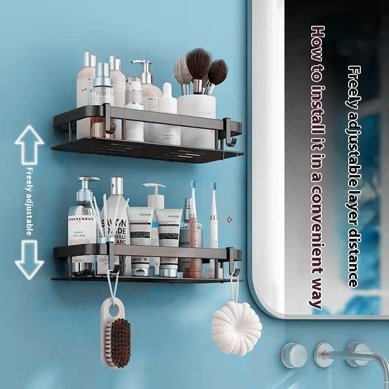 Space-Saving Bathroom Skincare Organizer Shelf