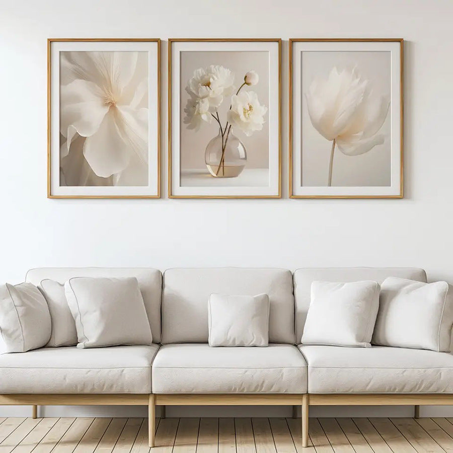 Elegant White Floral Vase Canvas Wall Art 🌸