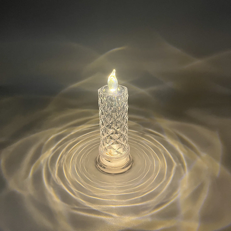 Rose Shadow LED Flameless Candle Light